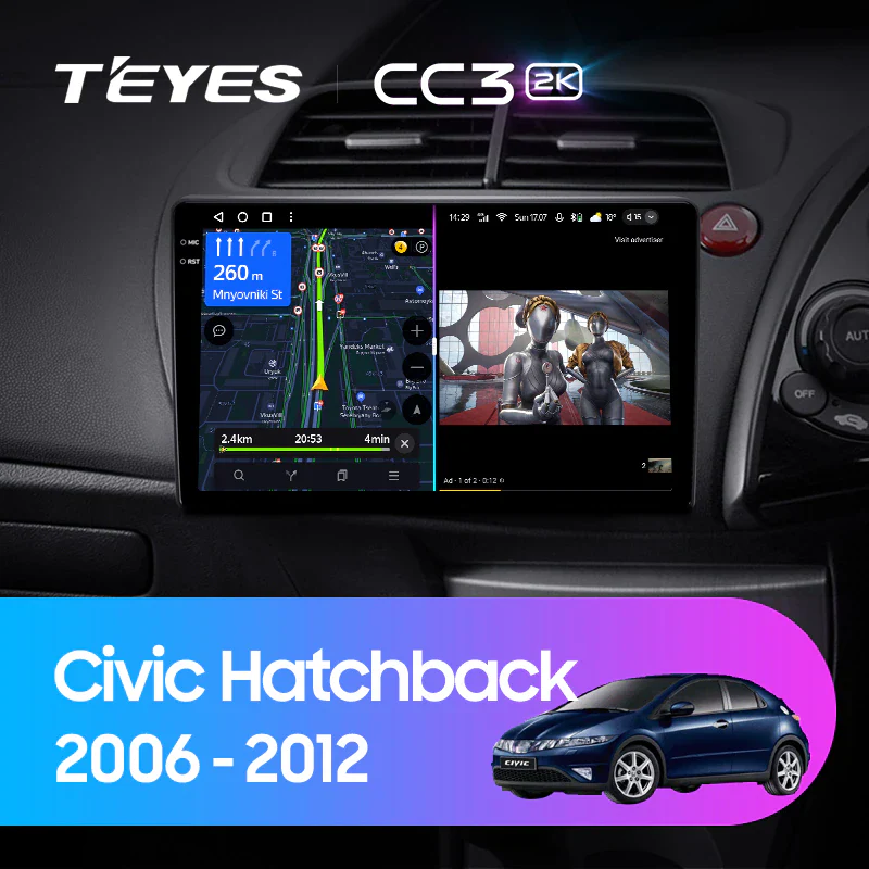 Honda Civic Hatchback (2006-2012) Right Hand Drive