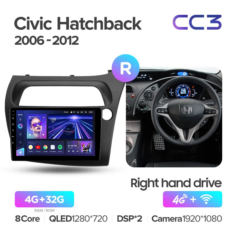 Honda Civic Hatchback (2006-2012) Right Hand Drive - Image 4