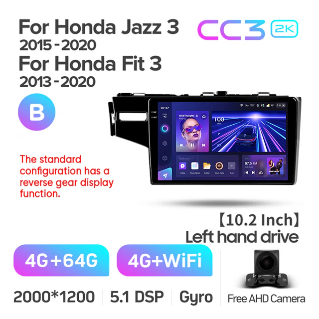 Honda Jazz 3 (2015-2020) / Fit 3 GP GK (2013-2020) 10" Left Hand - Image 10