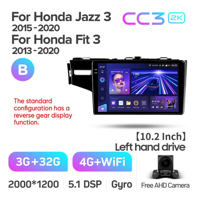Honda Jazz 3 (2015-2020) / Fit 3 GP GK (2013-2020) 10" Left Hand - Image 9