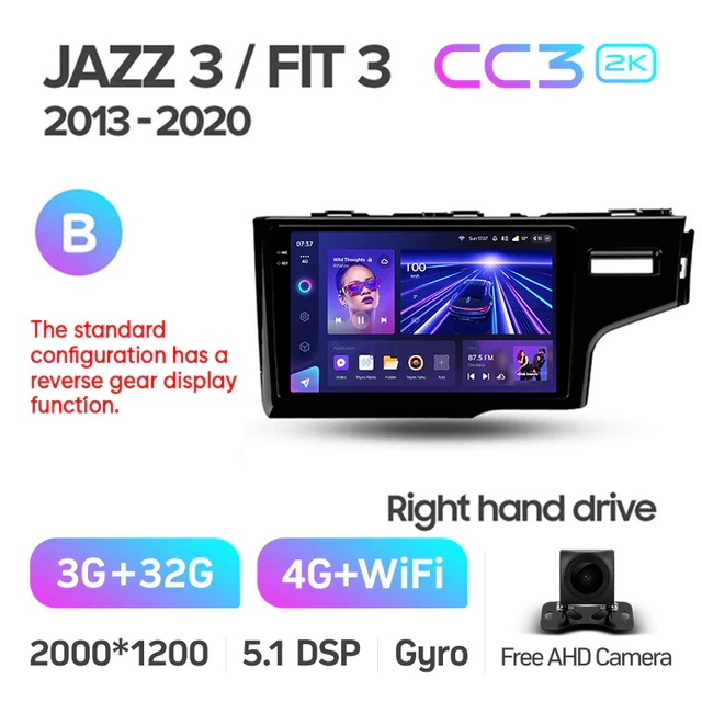 Honda Jazz 3 (2015-2020) / Fit 3 GP GK (2013-2020) 9" Right Hand - Image 12