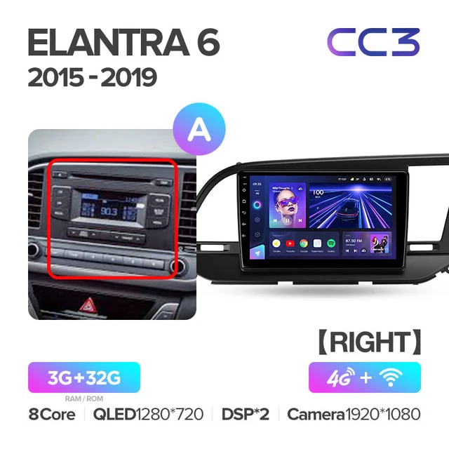 Hyundai Elantra 6 (2015-2019) Right hand drive - Image 4