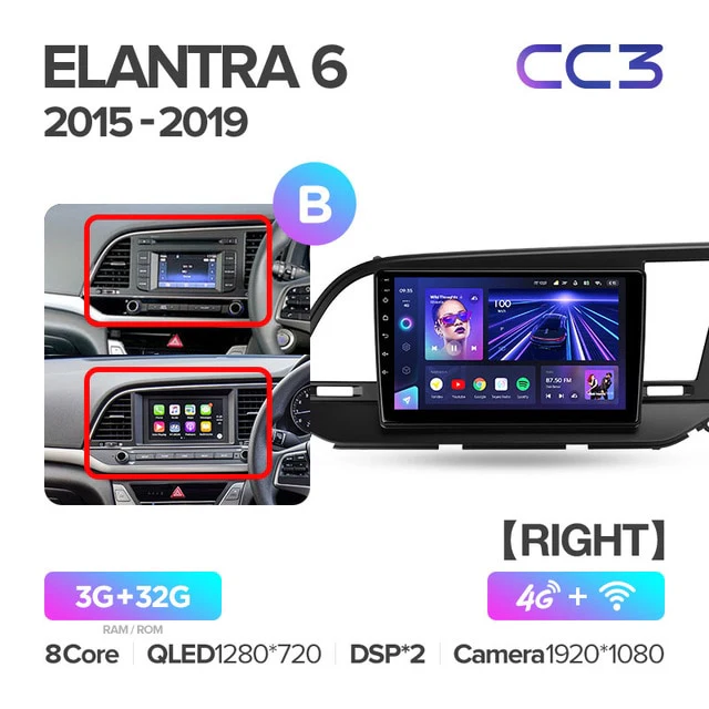 Hyundai Elantra 6 (2015-2019) Right hand drive - Image 9
