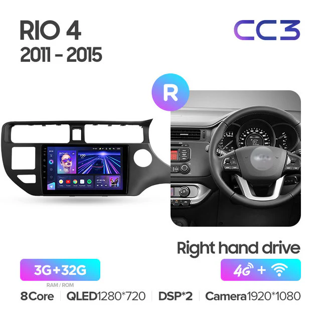 Kia RIO 4 K3 (2011-2015) Right Hand Drive - Image 4