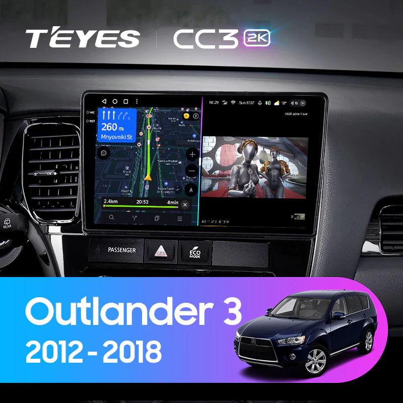 Mitsubishi Outlander 3 GF0W GG0W (2012-2018) Left Hand Drive