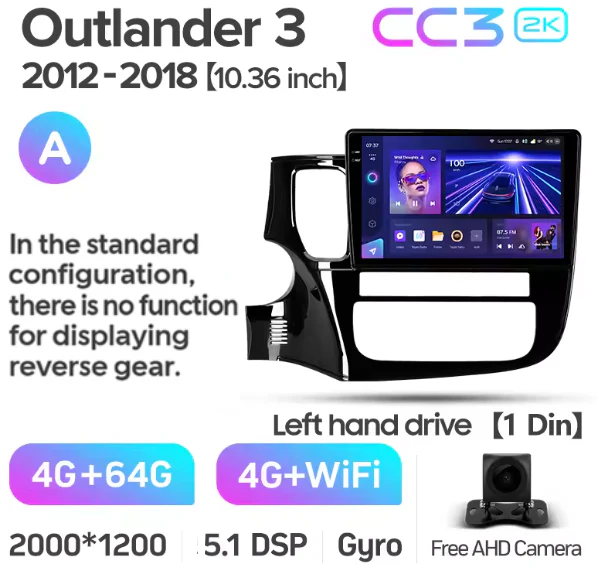 Mitsubishi Outlander 3 GF0W GG0W (2012-2018) Left Hand Drive - Image 10