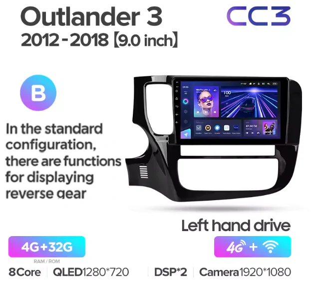 Mitsubishi Outlander 3 GF0W GG0W (2012-2018) Left Hand Drive - Image 11