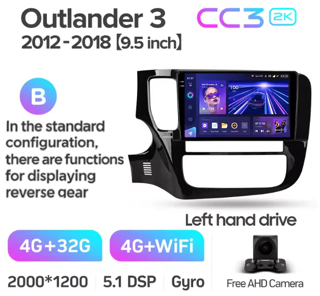 Mitsubishi Outlander 3 GF0W GG0W (2012-2018) Left Hand Drive - Image 13