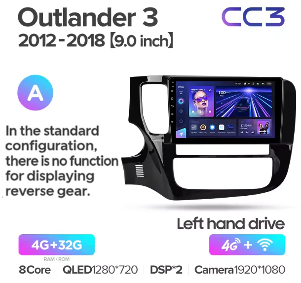Mitsubishi Outlander 3 GF0W GG0W (2012-2018) Left Hand Drive - Image 4