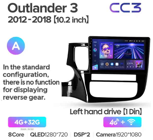 Mitsubishi Outlander 3 GF0W GG0W (2012-2018) Left Hand Drive - Image 5