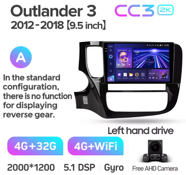 Mitsubishi Outlander 3 GF0W GG0W (2012-2018) Left Hand Drive - Image 6