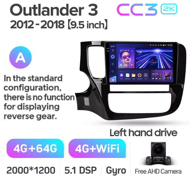 Mitsubishi Outlander 3 GF0W GG0W (2012-2018) Left Hand Drive - Image 7
