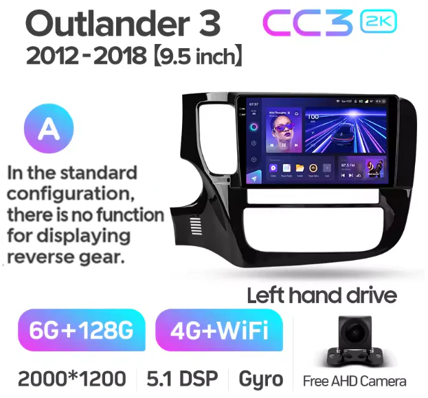 Mitsubishi Outlander 3 GF0W GG0W (2012-2018) Left Hand Drive - Image 8