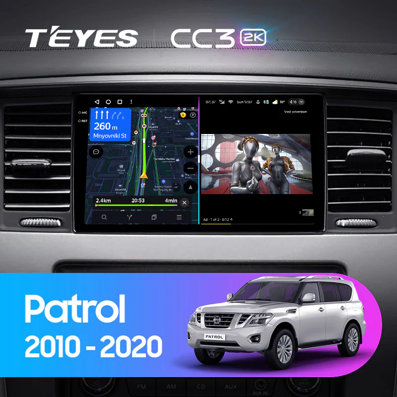 Nissan Patrol Y62 (2010-2020) 9 Inch