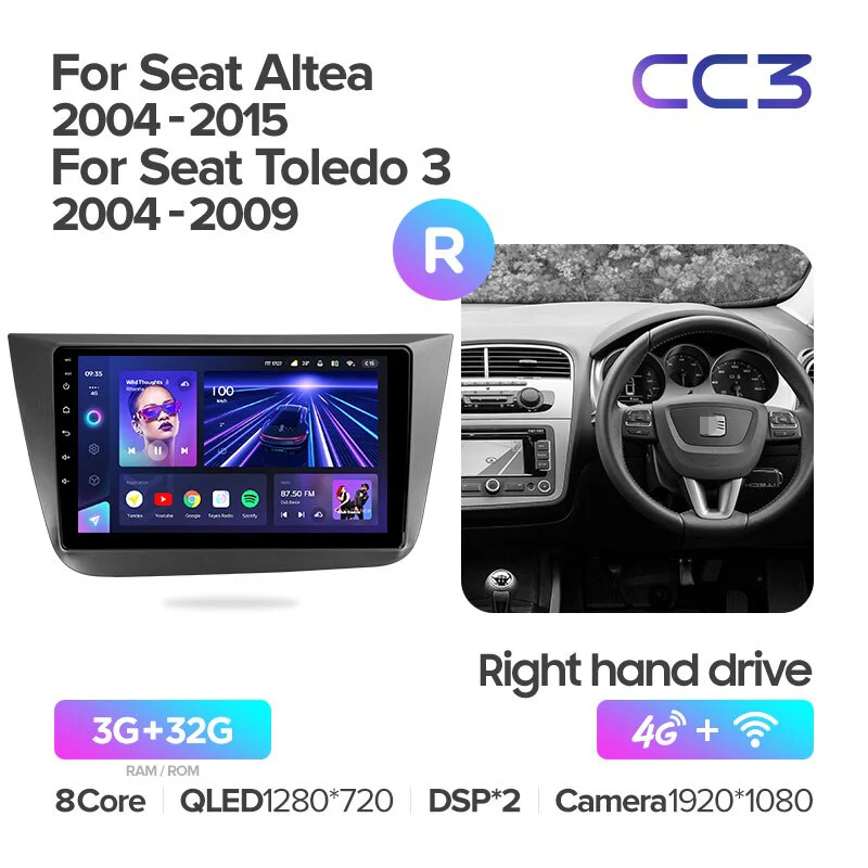 Seat Altea 5P (2004-2015) Toledo 5P III 3 (2004-2009) LHD & RHD - Image 9