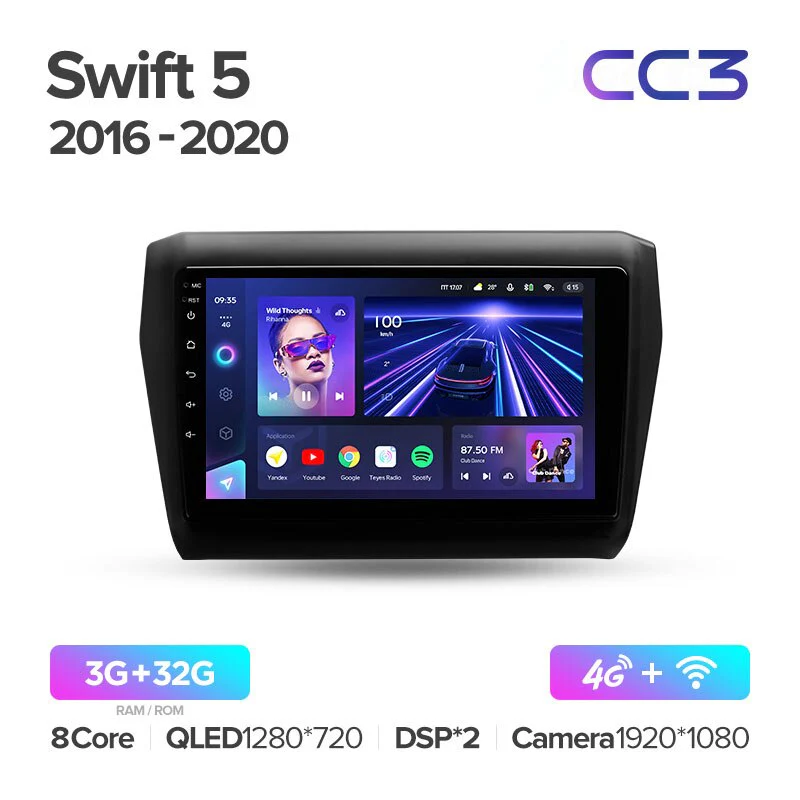 Suzuki Swift 5 (2016-2020) 9" Screen - Image 4