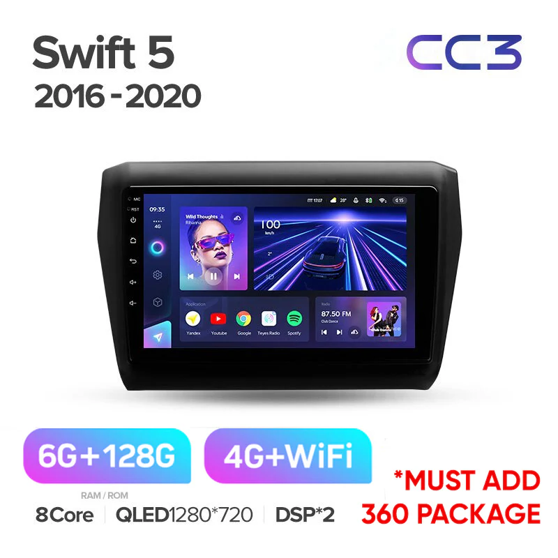 Suzuki Swift 5 (2016-2020) 9" Screen - Image 5