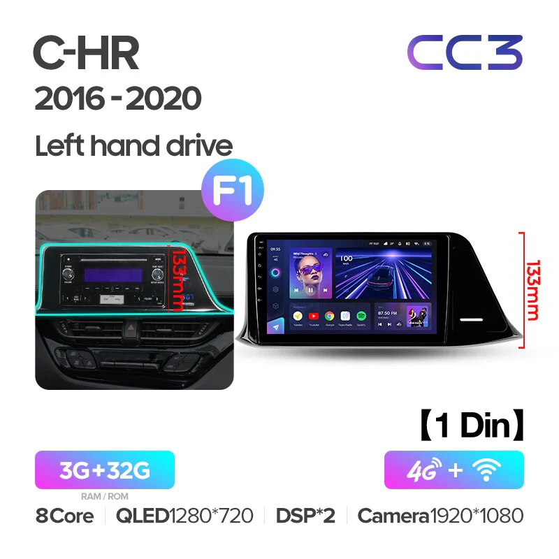 Toyota C-HR CHR (2016-2020) Left Hand Drive - Image 4