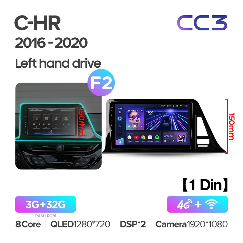 Toyota C-HR CHR (2016-2020) Left Hand Drive - Image 9