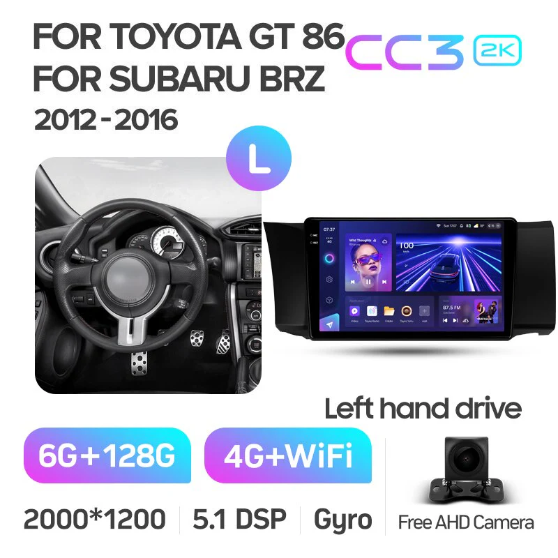 Toyota GT 86 / Subaru BRZ (2012-2016) Left Hand Drive - Image 8
