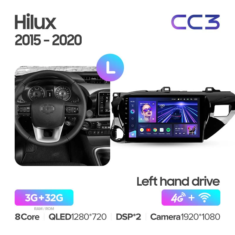 Toyota Hilux AN120 (2015-2022) Left Hand Drive - Image 3