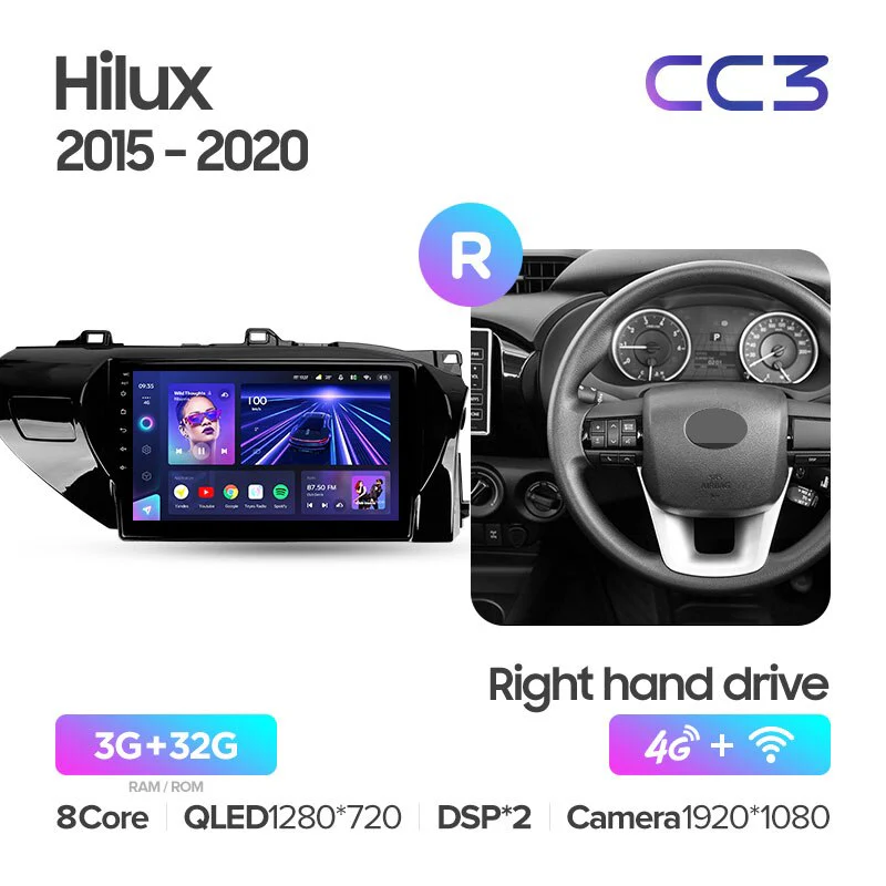 Toyota Hilux Pick Up AN120 (2015-2022) Right hand driver - Image 4