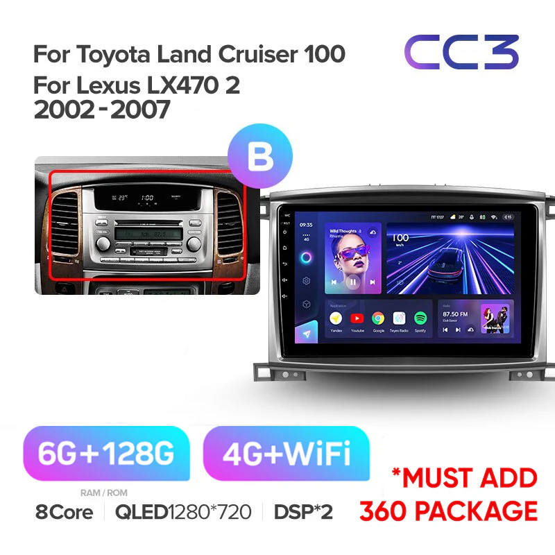 Toyota Land Cruiser LC 100 For Lexus LX470 J100 2 II (2002-2007) - Image 10