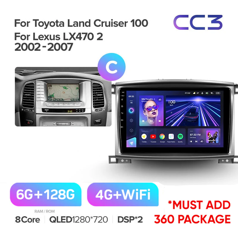 Toyota Land Cruiser LC 100 For Lexus LX470 J100 2 II (2002-2007) - Image 15