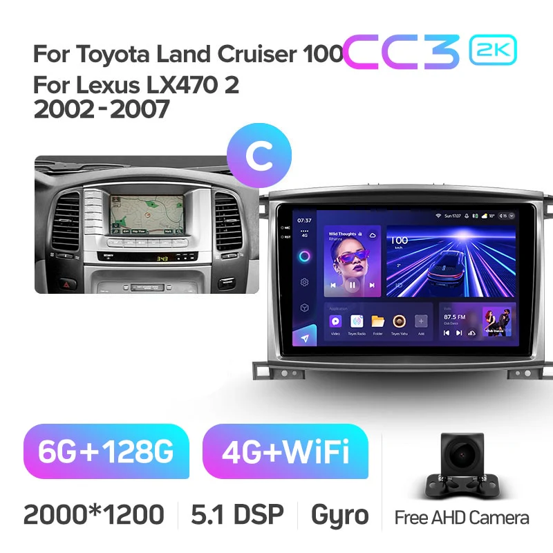 Toyota Land Cruiser LC 100 For Lexus LX470 J100 2 II (2002-2007) - Image 18