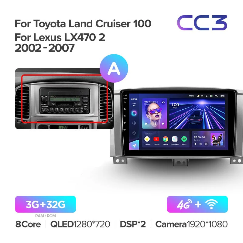 Toyota Land Cruiser LC 100 For Lexus LX470 J100 2 II (2002-2007) - Image 4