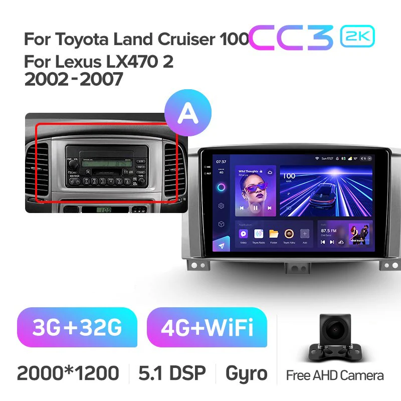 Toyota Land Cruiser LC 100 For Lexus LX470 J100 2 II (2002-2007) - Image 6