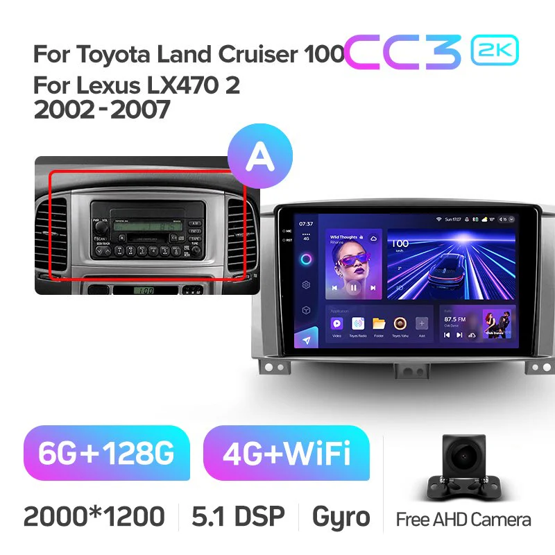 Toyota Land Cruiser LC 100 For Lexus LX470 J100 2 II (2002-2007) - Image 8