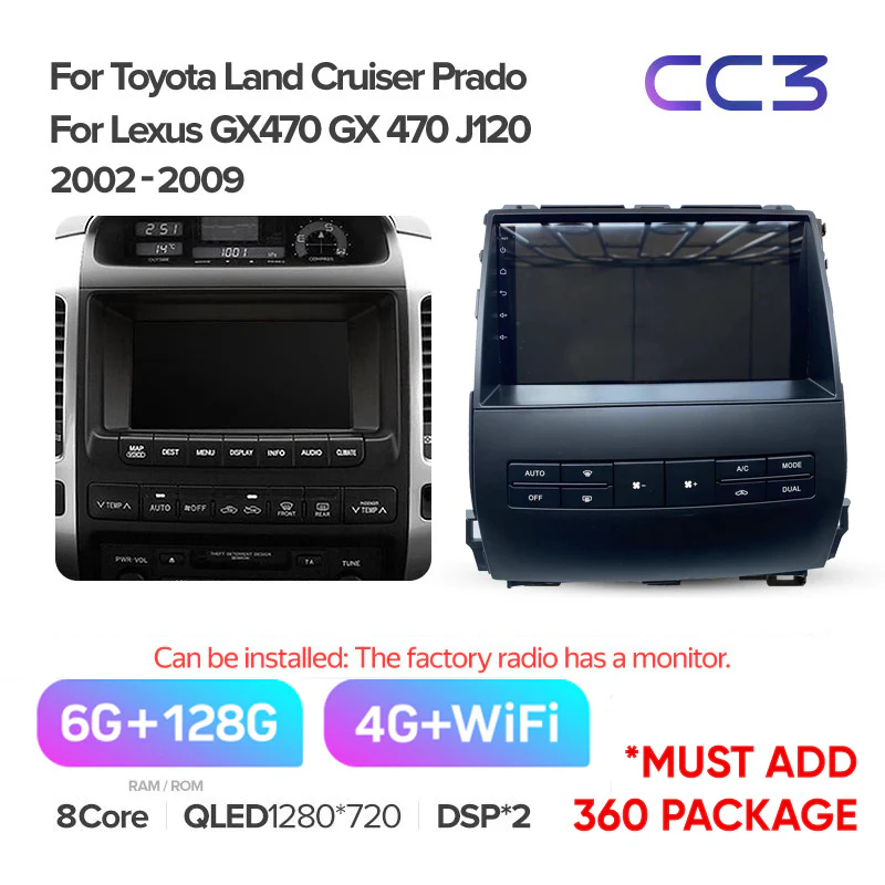 Toyota Landcruiser Land Cruiser Prado 120 J120 / Lexus GX470 GX 470 (2002-2009) [B] - Image 10