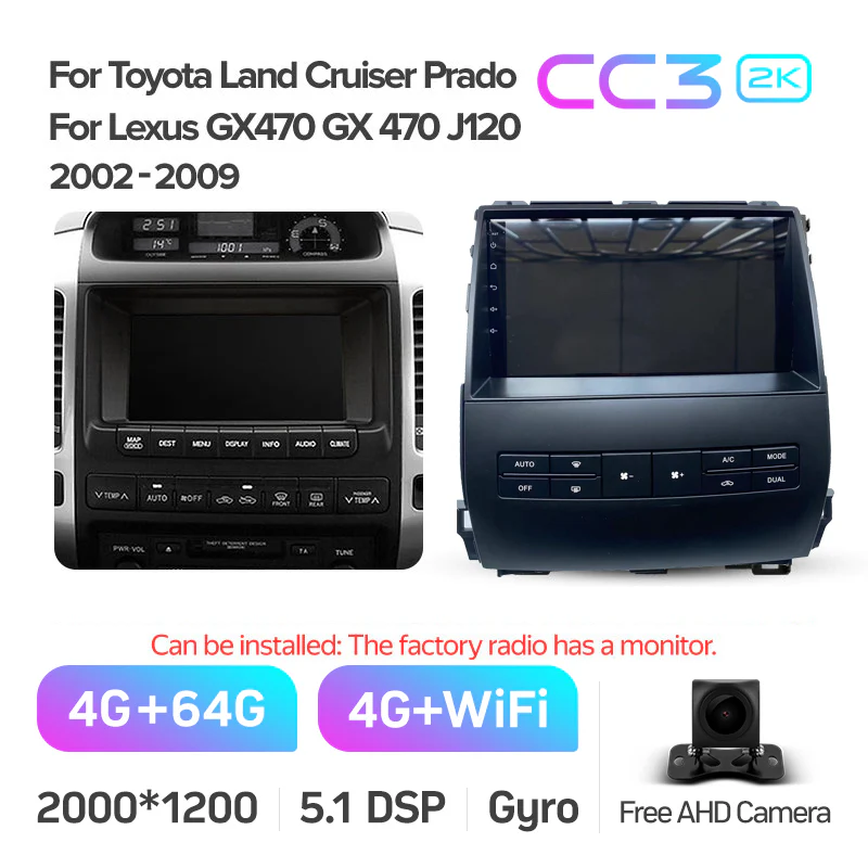 Toyota Landcruiser Land Cruiser Prado 120 J120 / Lexus GX470 GX 470 (2002-2009) [B] - Image 12