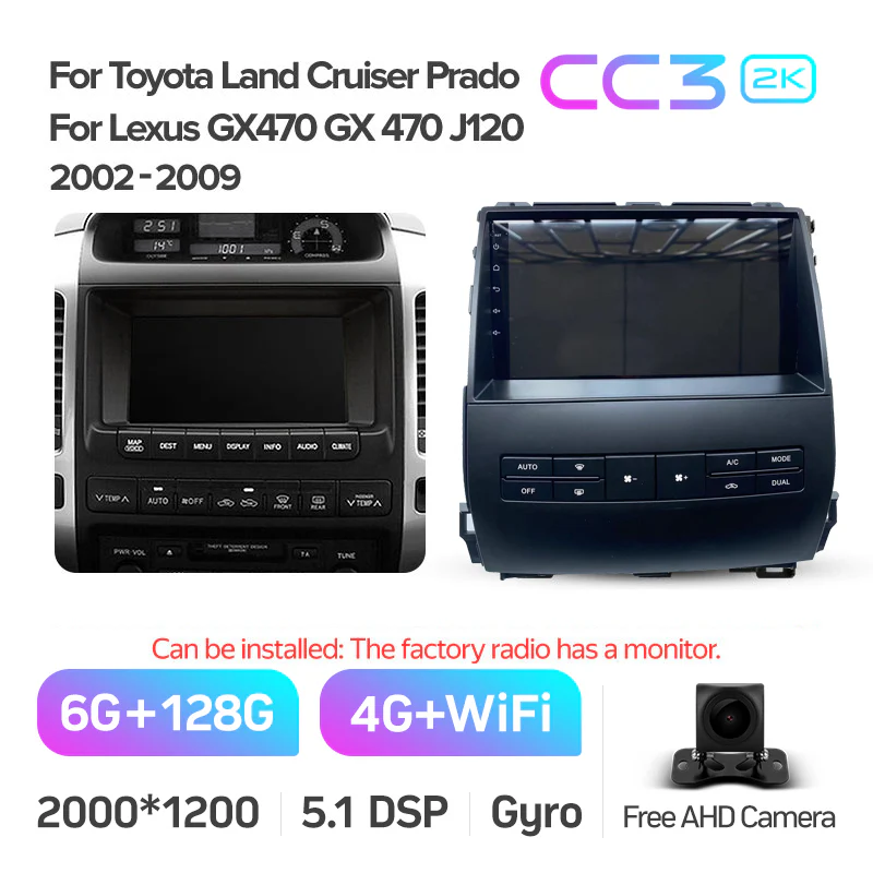 Toyota Landcruiser Land Cruiser Prado 120 J120 / Lexus GX470 GX 470 (2002-2009) [B] - Image 13