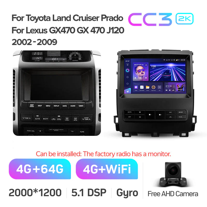 Toyota Landcruiser Land Cruiser Prado 120 J120 / Lexus GX470 GX 470 (2002-2009) [B] - Image 7