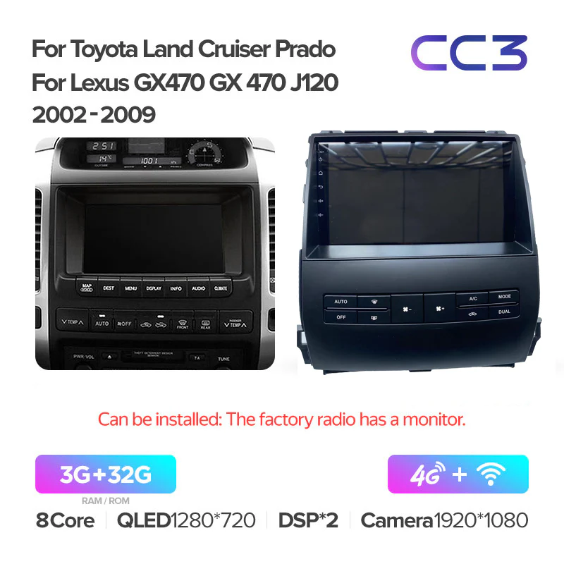 Toyota Landcruiser Land Cruiser Prado 120 J120 / Lexus GX470 GX 470 (2002-2009) [B] - Image 9
