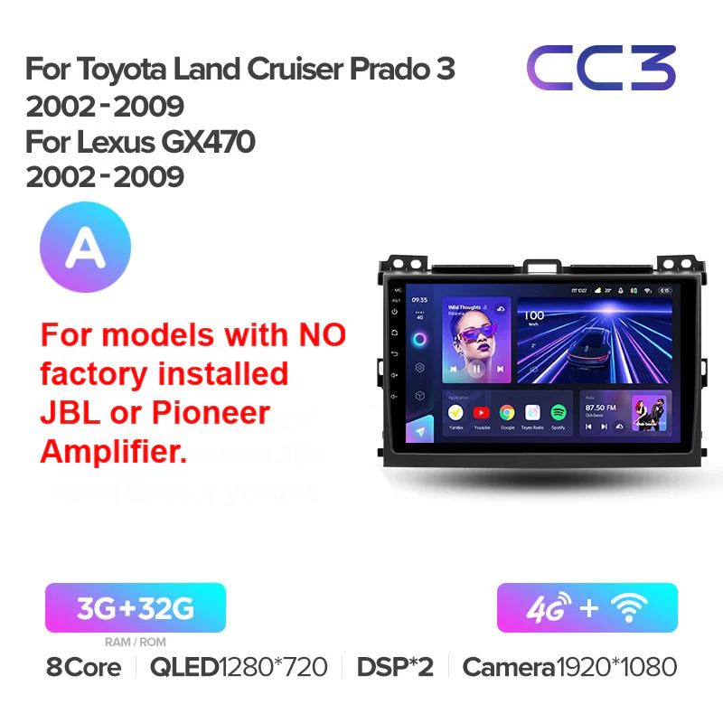 Toyota Landcruiser Land Cruiser Prado 120 3 III (2002-2009) / Lexus GX470 GX 470 J120 (2002-2009) [A] - Image 4