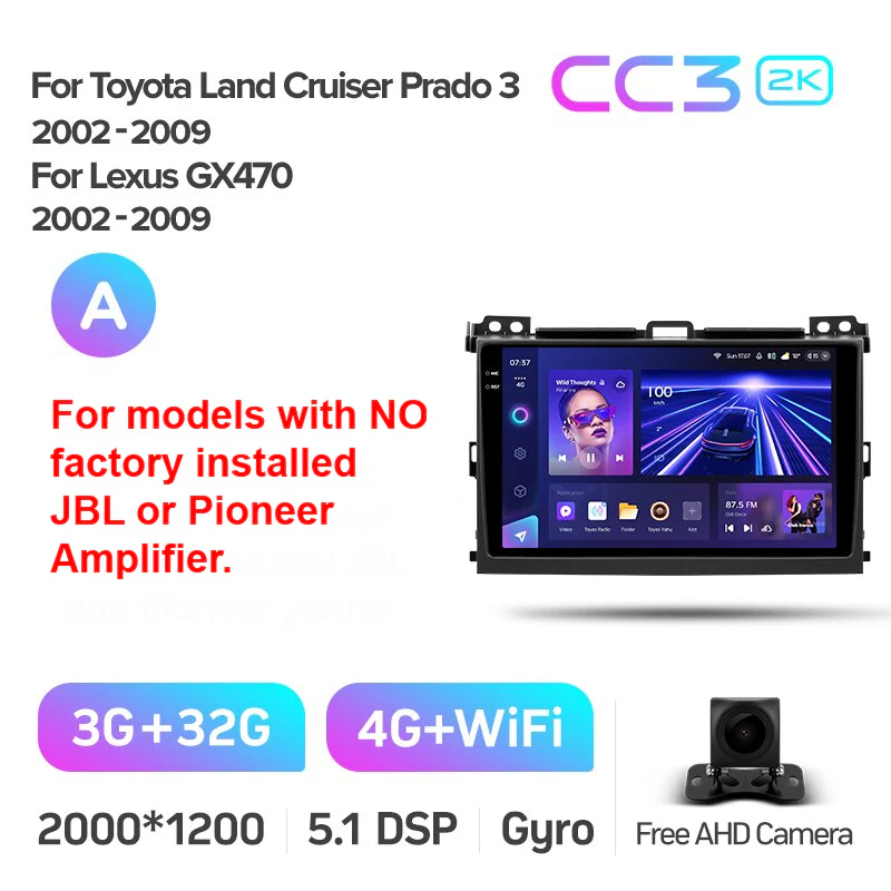 Toyota Landcruiser Land Cruiser Prado 120 3 III (2002-2009) / Lexus GX470 GX 470 J120 (2002-2009) [A] - Image 6