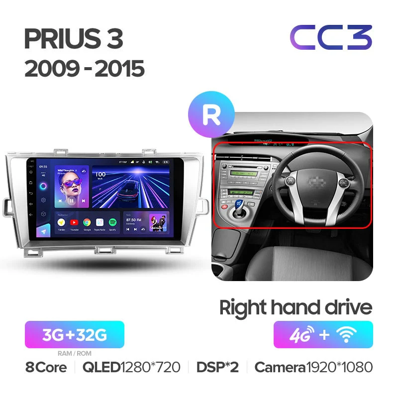 Toyota Prius 3 XW30 (2009-2015) Right hand driver - Image 4