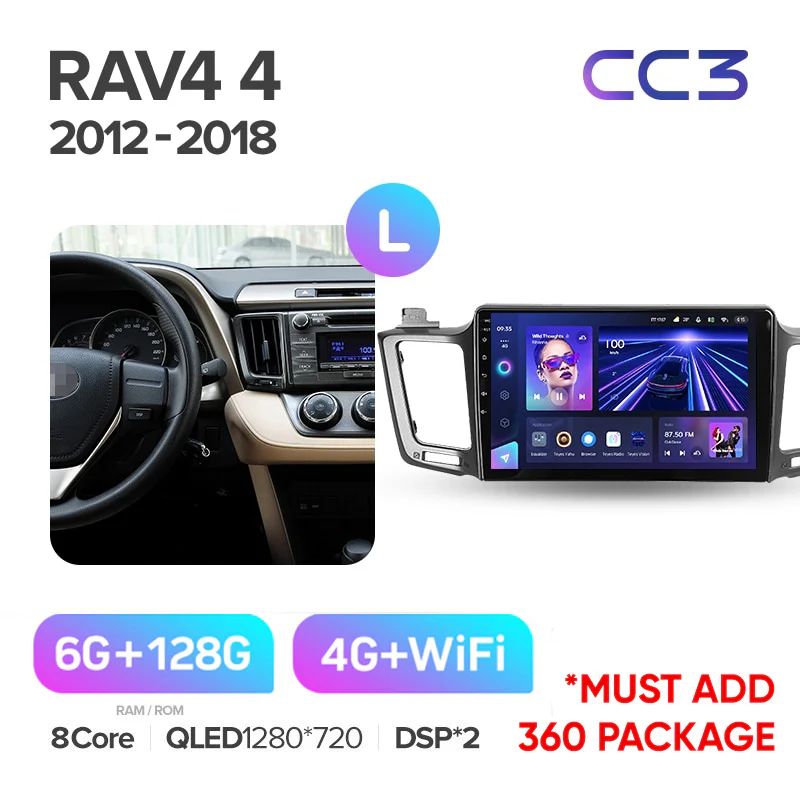 Toyota RAV4 RAV 4 XA40 5 XA50 (2012-2018) 10.2" Screen - Left Hand Drive - Image 5