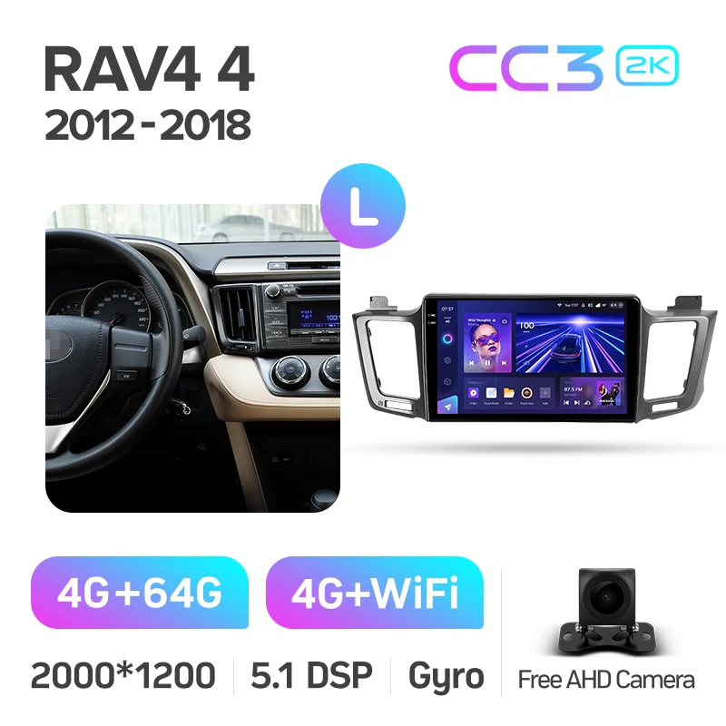 Toyota RAV4 RAV 4 XA40 5 XA50 (2012-2018) 10.2" Screen - Left Hand Drive - Image 7