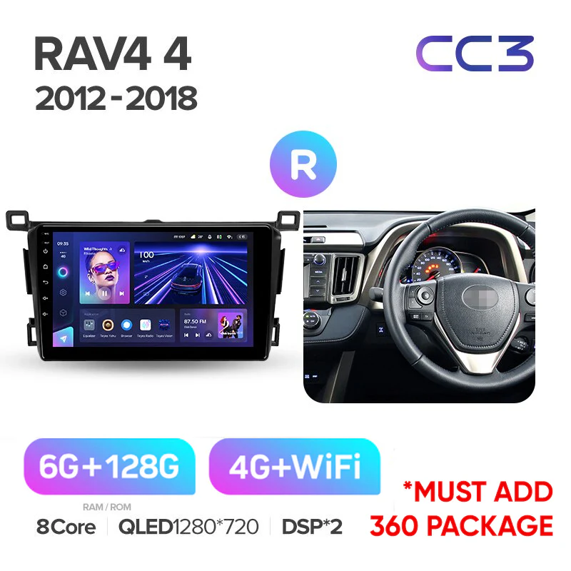 Toyota RAV4 RAV 4 XA40 5 XA50 (2012-2018) 9" Screen Right Hand Drive - Image 5
