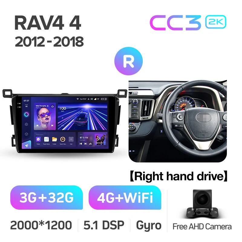 Toyota RAV4 RAV 4 XA40 5 XA50 (2012-2018) 9" Screen Right Hand Drive - Image 6