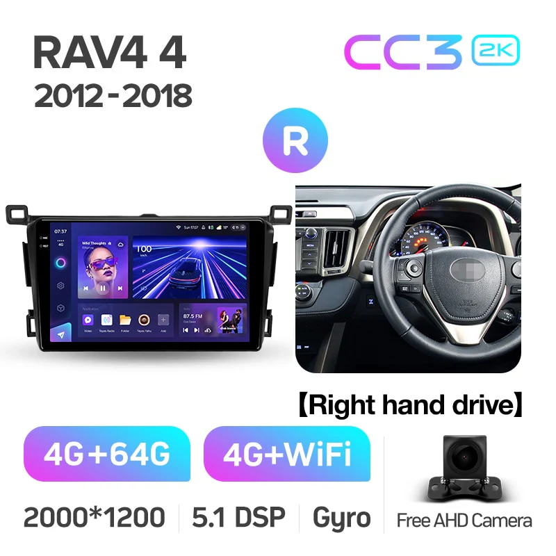 Toyota RAV4 RAV 4 XA40 5 XA50 (2012-2018) 9" Screen Right Hand Drive - Image 7