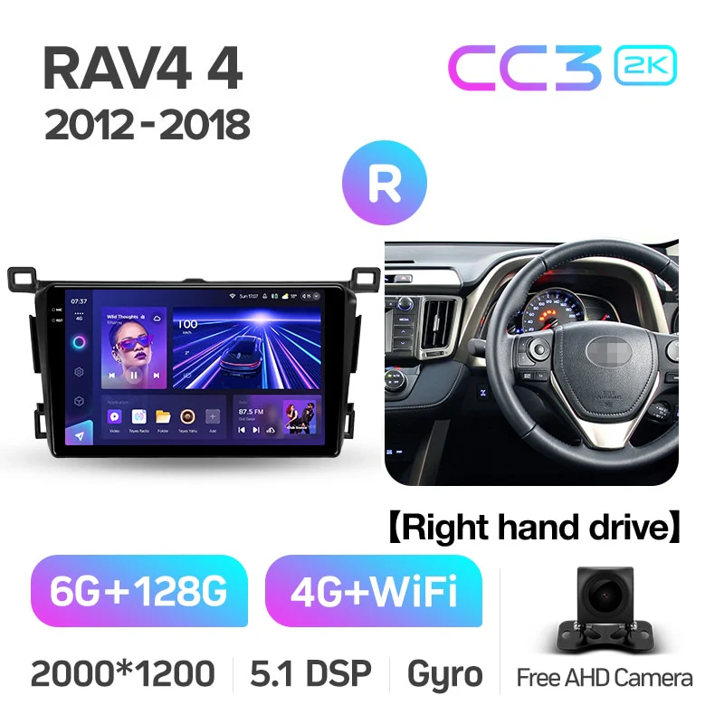 Toyota RAV4 RAV 4 XA40 5 XA50 (2012-2018) 9" Screen Right Hand Drive - Image 8