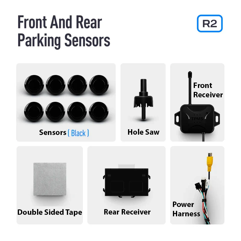 TEYES Front & Rear Parking Sensors / Radars For CC4 PRO / CC3 2K / LUXONE / CC2 Plus - Image 11