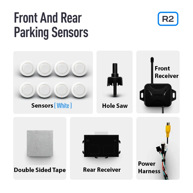TEYES Front & Rear Parking Sensors / Radars For CC4 PRO / CC3 2K / LUXONE / CC2 Plus - Image 12