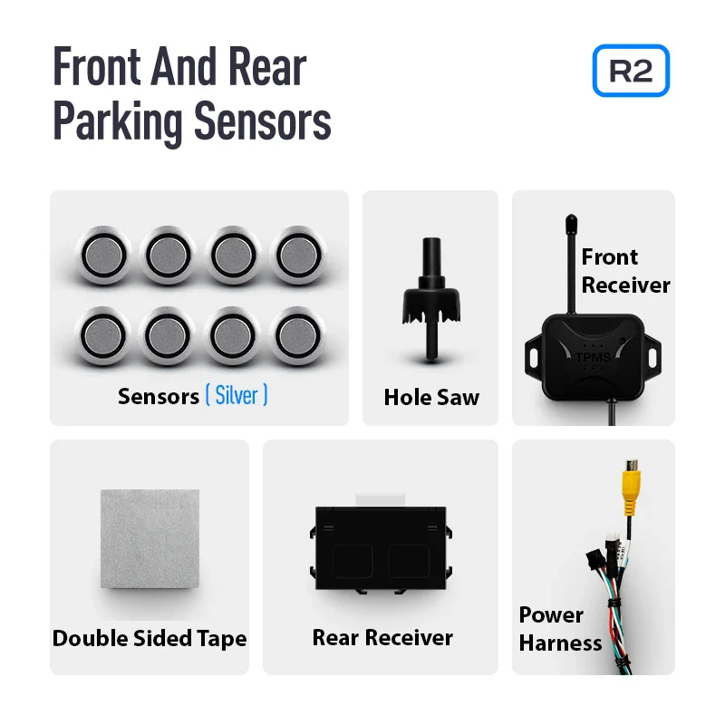 TEYES Front & Rear Parking Sensors / Radars For CC4 PRO / CC3 2K / LUXONE / CC2 Plus - Image 14