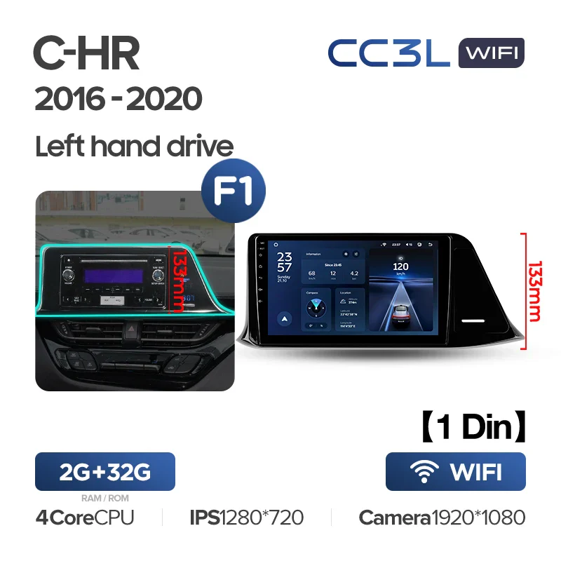 Toyota C-HR CHR (2016-2020) Left Hand Drive - Image 4